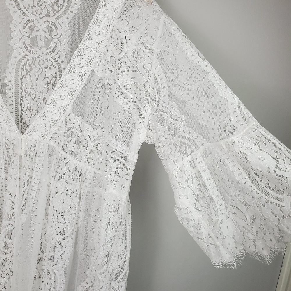 Maurices White Lace Kimono Cardigan - Picture 6 of 7